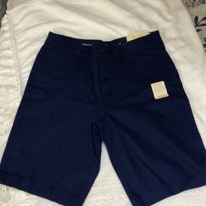 Women’s St Johns Bay secretly slender Bermuda Shorts Size 12 Navy Blue NWT